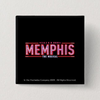 Bóton Quadrado 5.08cm MEMPHIS - o logotipo musical