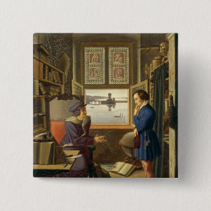 Bóton Quadrado 5.08cm Mephisto e o estudante, 1828