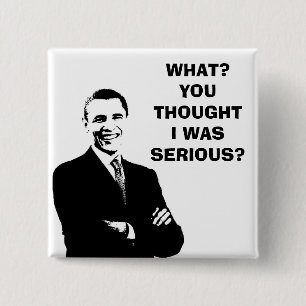 BÓTON QUADRADO 5.08CM MERCADORIA DE OBAMA