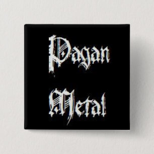 Bóton Quadrado 5.08cm Metal pagão