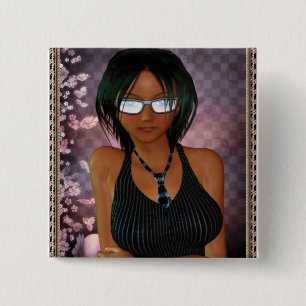 Bóton Quadrado 5.08cm Meu amigo Emily # 1