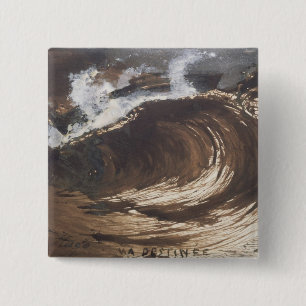 Bóton Quadrado 5.08cm Meu destino, 1857