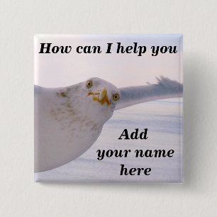 Bóton Quadrado 5.08cm Meu nome é_ Button