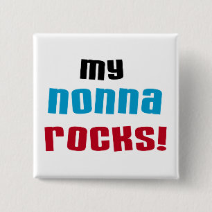 Bóton Quadrado 5.08cm Meu Nonna balança t-shirt e presentes