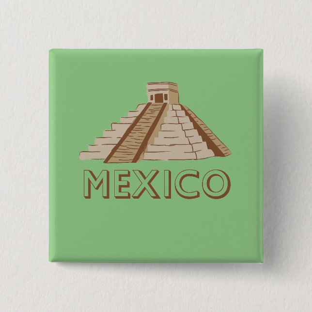 BÓTON QUADRADO 5.08CM MÉXICO (Frente)
