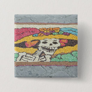 Bóton Quadrado 5.08cm México, Guanajuato, San Miguel de Allende, Dia
