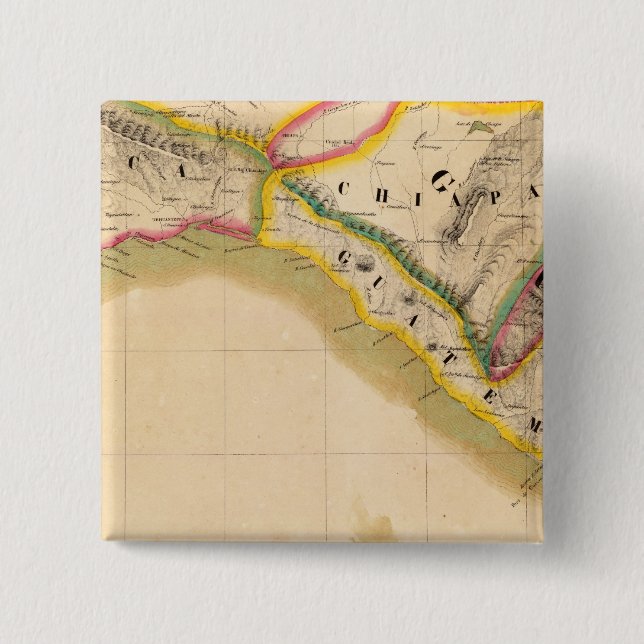 Bóton Quadrado 5.08cm México, Guatemala 71 (Frente)