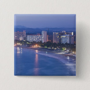 Bóton Quadrado 5.08cm México, Guerrero, Ixtapa. Hotéis Ixtapa ao longo