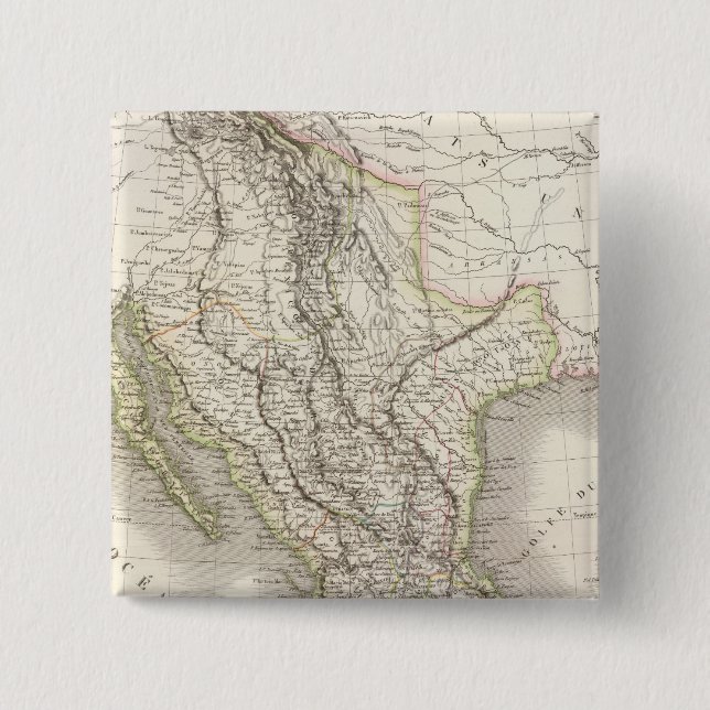 Bóton Quadrado 5.08cm México - México (Frente)