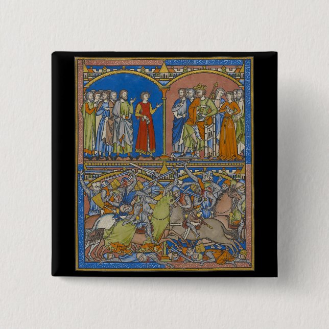 Bóton Quadrado 5.08cm Michal's Dowry, Uma Luta Sangrenta (Frente)