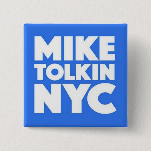 BÓTON QUADRADO 5.08CM MICROFONE TOLKIN NYC 2017 (Frente)