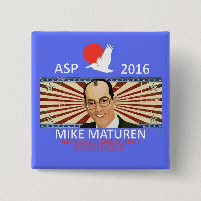 Bóton Quadrado 5.08cm Mike Maturen ASP (Frente)