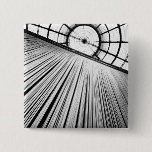 Bóton Quadrado 5.08cm Milano Itália, exibição na Galleria