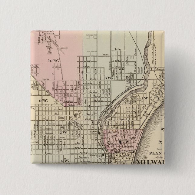 Bóton Quadrado 5.08cm Milwaukee (Frente)