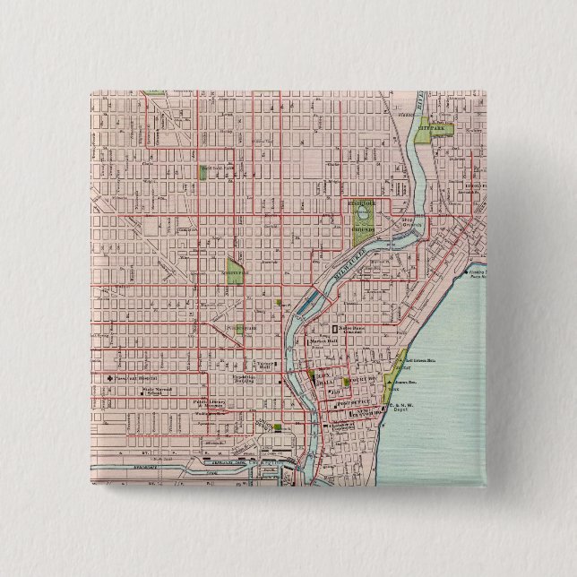 Bóton Quadrado 5.08cm Milwaukee 2 (Frente)