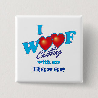 Bóton Quadrado 5.08cm Mim pugilista do Woof