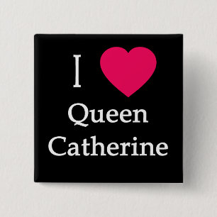 Bóton Quadrado 5.08cm Mim roupa da rainha Catherine do coração, botõe