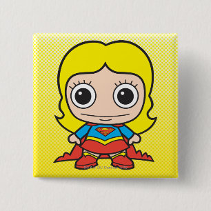 Bóton Quadrado 5.08cm Mini Supergirl