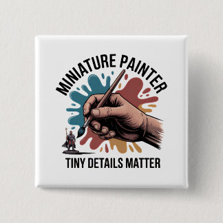Bóton Quadrado 5.08cm Miniature Painter Tiny Details Tabletop Hobby