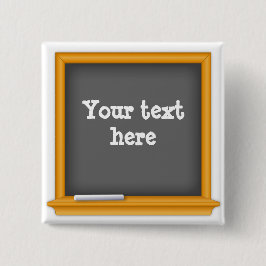 Bóton Quadrado 5.08cm Miniplaca personalizável