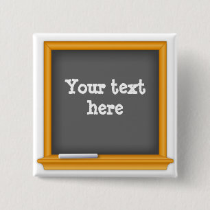 Bóton Quadrado 5.08cm Miniplaca personalizável