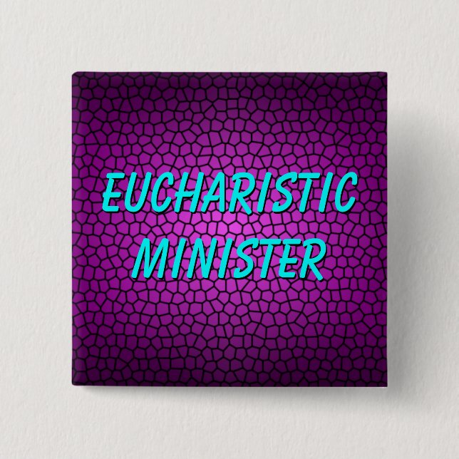 BÓTON QUADRADO 5.08CM MINISTRO EUCARÍSTICO (Frente)