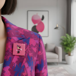 Bóton Quadrado 5.08cm Minni Button