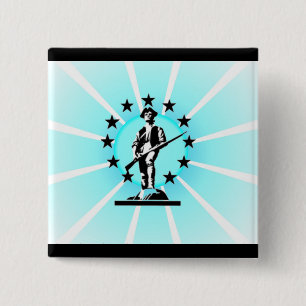 Bóton Quadrado 5.08cm Minuteman