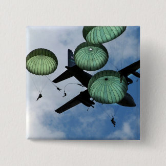 Bóton Quadrado 5.08cm Missão maciça do salto, pára-quedas, exército de