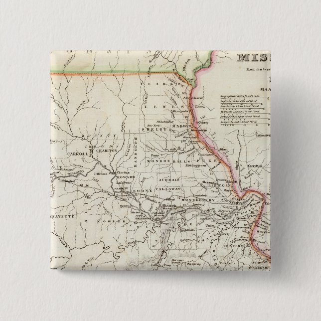 Bóton Quadrado 5.08cm Missouri 2 (Frente)