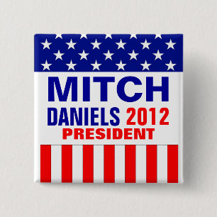 Bóton Quadrado 5.08cm Mitch Daniels 2012