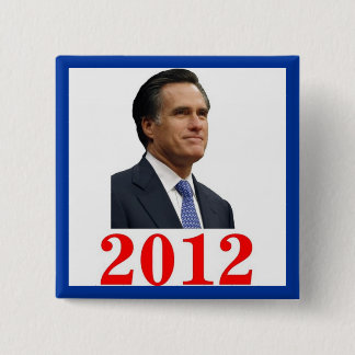 Bóton Quadrado 5.08cm Mitt Romney 2012 Botão