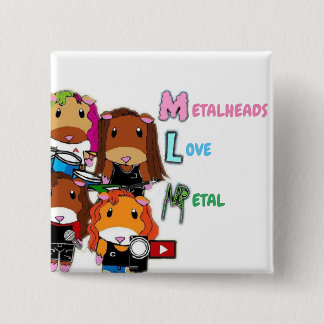 Bóton Quadrado 5.08cm MLM: Guiné PIgs