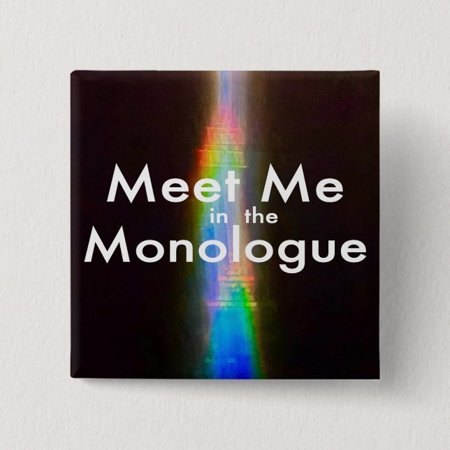 Bóton Quadrado 5.08cm MMITM 2" square pin (Frente)