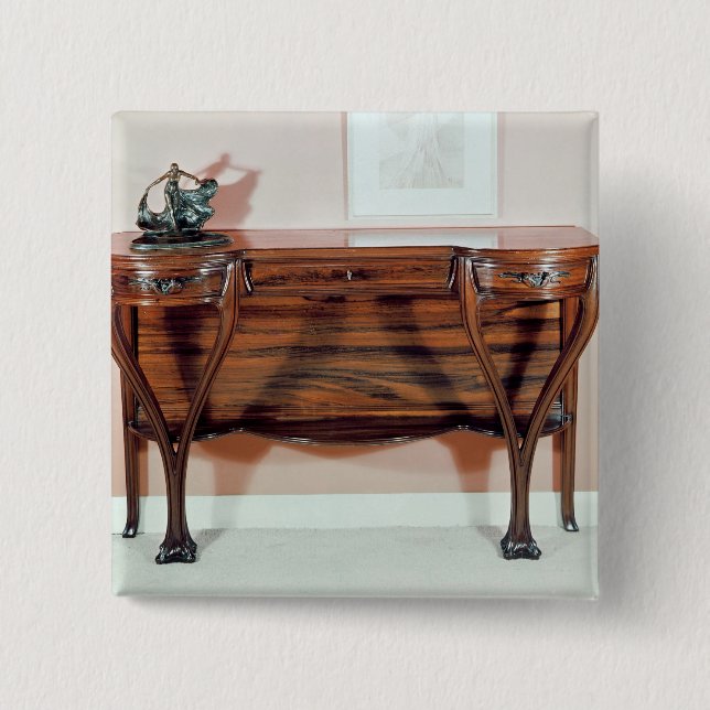 Bóton Quadrado 5.08cm Molho-mesa (Frente)