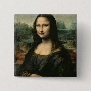 Bóton Quadrado 5.08cm Mona Lisa, c.1503-6