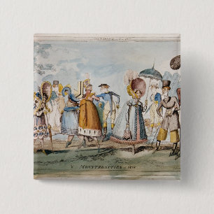 Bóton Quadrado 5.08cm Monstruosidades de 1818