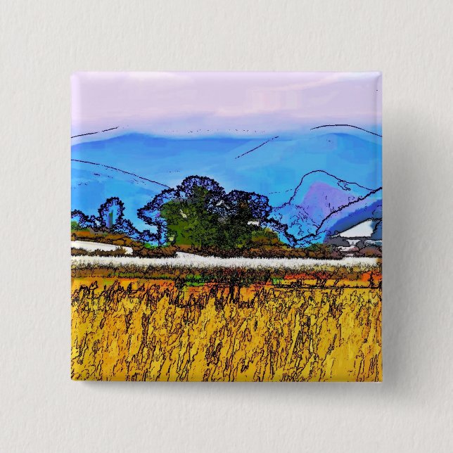 BÓTON QUADRADO 5.08CM MONTANHAS (Frente)