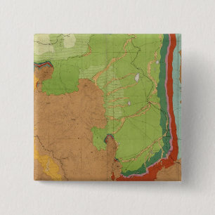 Bóton Quadrado 5.08cm Montanhas Rochosas Geológicas