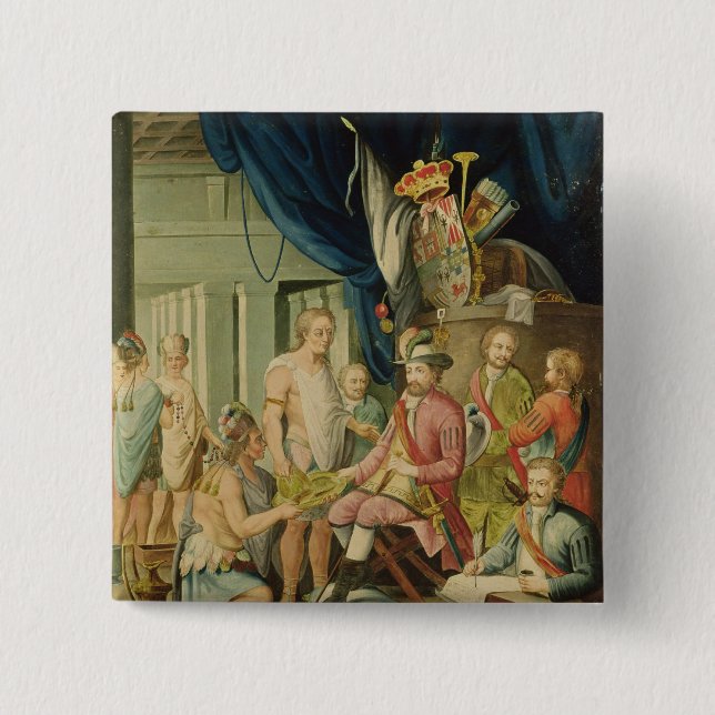 Bóton Quadrado 5.08cm Montezuma (Frente)