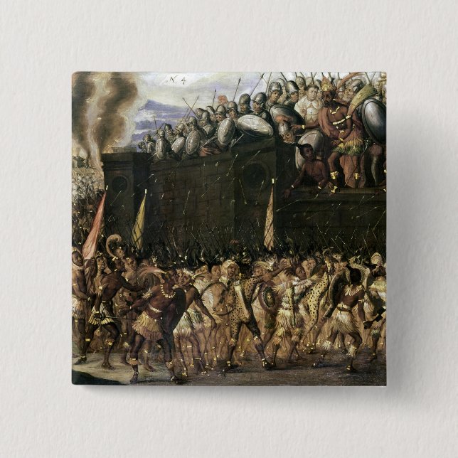 Bóton Quadrado 5.08cm Montezuma (Frente)