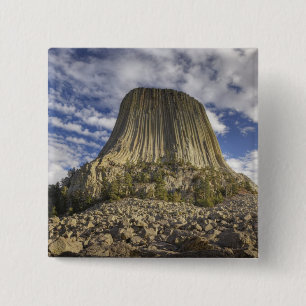 Bóton Quadrado 5.08cm Monumento Nacional Devils Tower