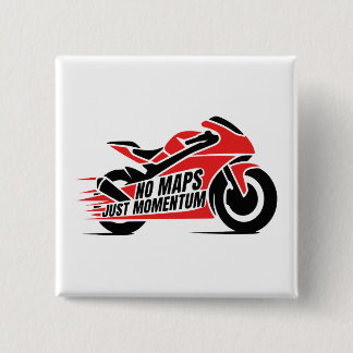 Bóton Quadrado 5.08cm Motocicleta Esportiva