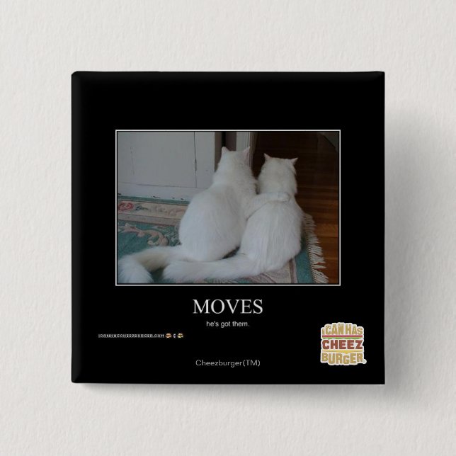 Bóton Quadrado 5.08cm Movimentos (Frente)