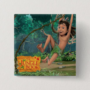 Bóton Quadrado 5.08cm Mowgli 5