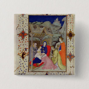 Bóton Quadrado 5.08cm MS 11060-11061 horas de Notre Dame: Sexte, Adorati