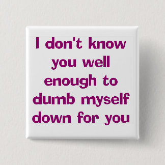 Bóton Quadrado 5.08cm Mudo abotoe para baixo