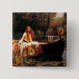 Bóton Quadrado 5.08cm Mulher-d'água de Shalott