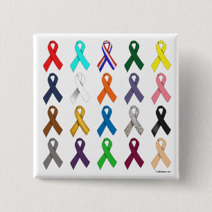 Bóton Quadrado 5.08cm Multi-Fita