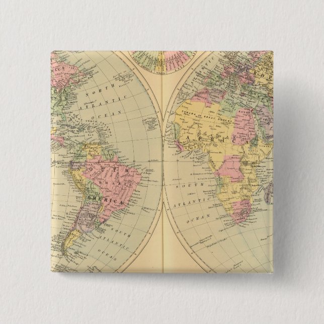 Bóton Quadrado 5.08cm Mundo 10 (Frente)